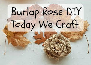 Burlap Rose DIY