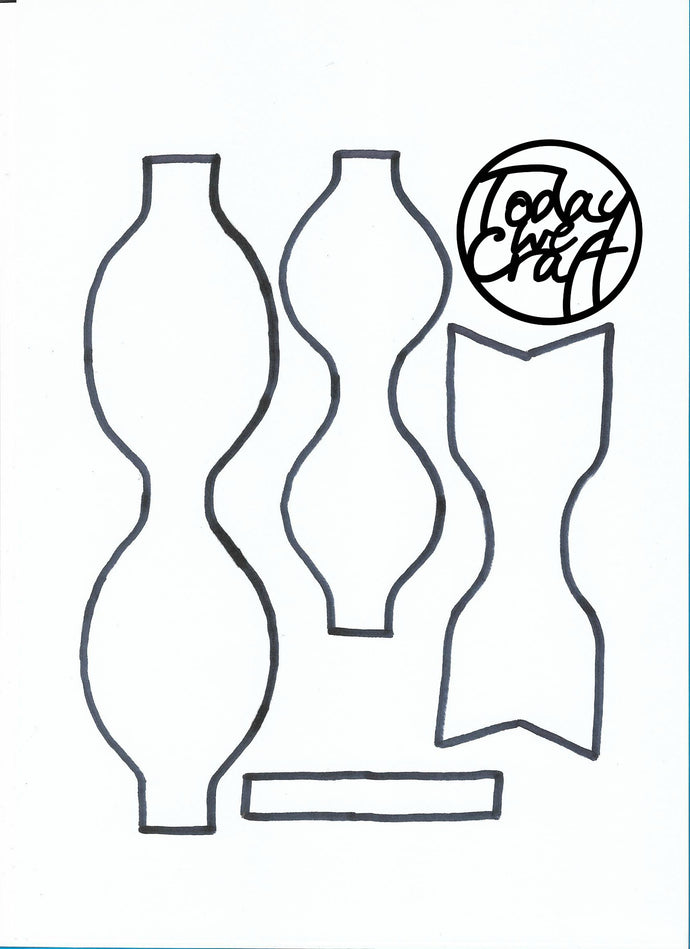 Glitter Bow Template