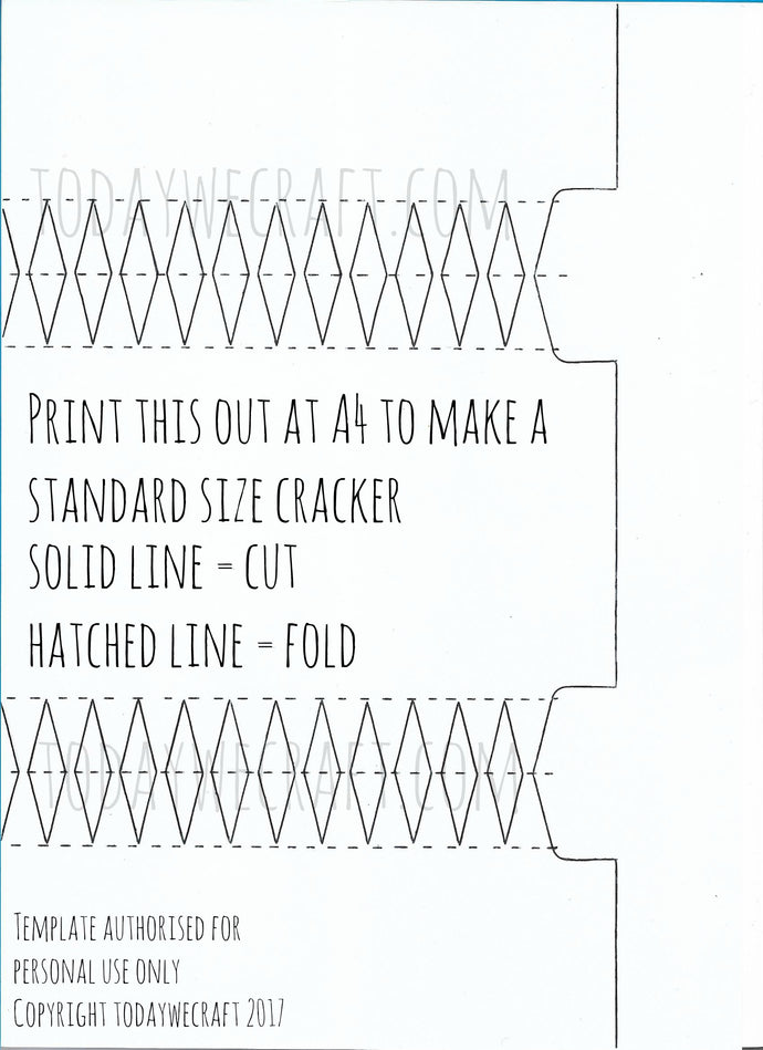 Christmas Cracker Template